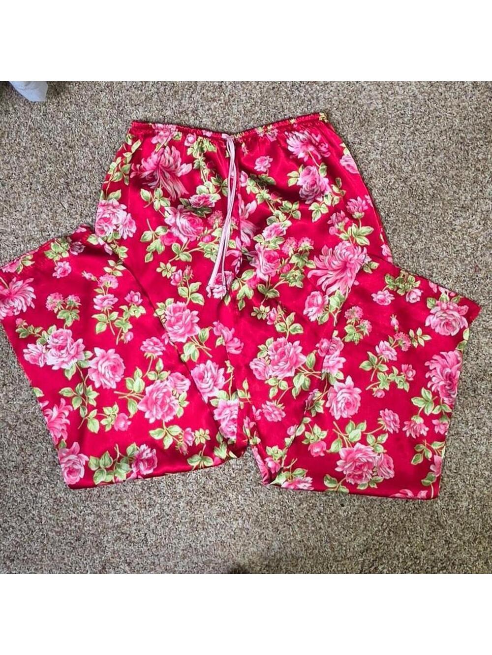 Victoria S Secret Pink Women's Red and Pink Pajama